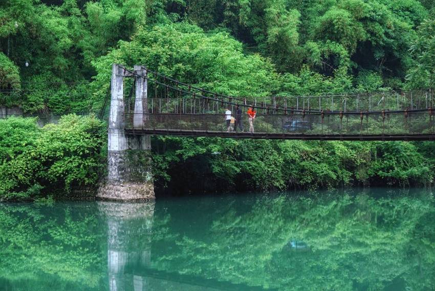大邑新场镇川王村索桥