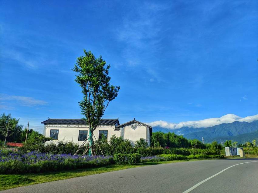 清晨，漫步在喜洲古镇的海边上