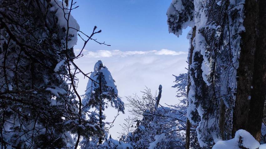 瓦屋山看云海耍雪