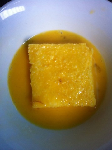 简单营养早餐黄金土司夹火腿