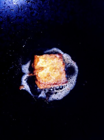 简单营养早餐黄金土司夹火腿