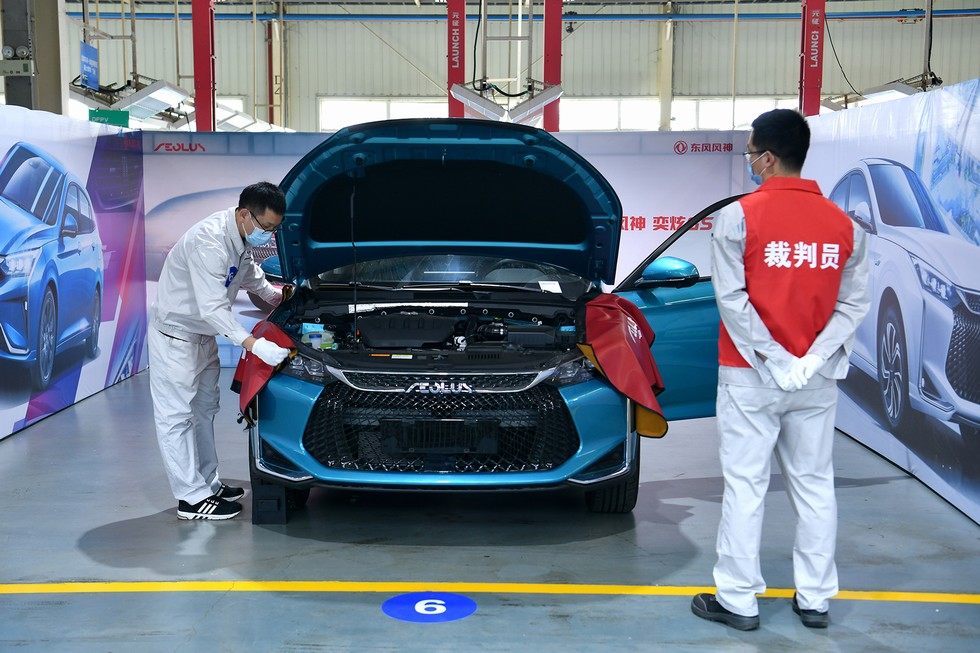 东风公司2020年度职工技能竞赛乘用车装调技能项目举行