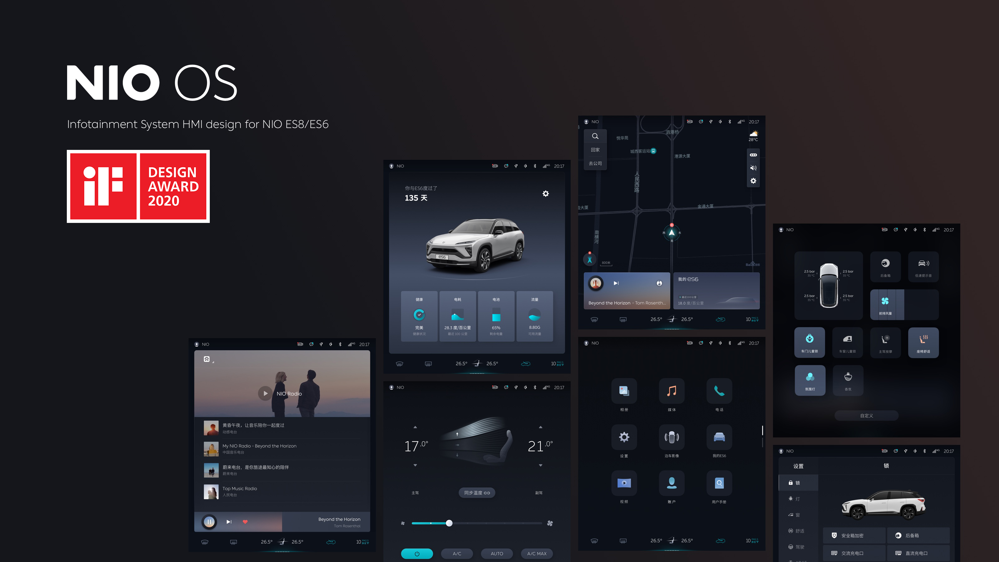 蔚来NIO OS信息娱乐系统与NIO Life概念滑步车荣获2020德国iF设计大奖