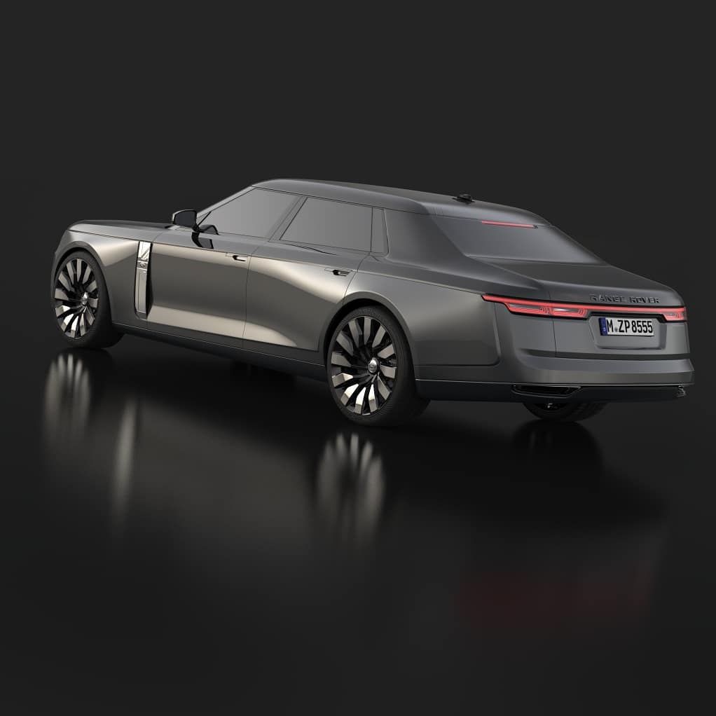 路虎纯电动轿车假想图曝光最大续航将达到482km
