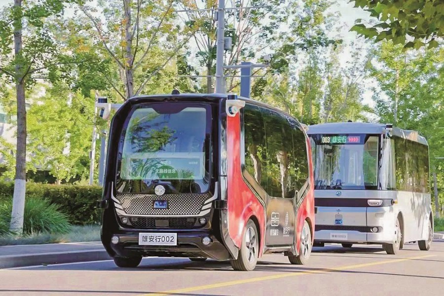 东风悦享无人驾驶公交纳入雄安公交线路