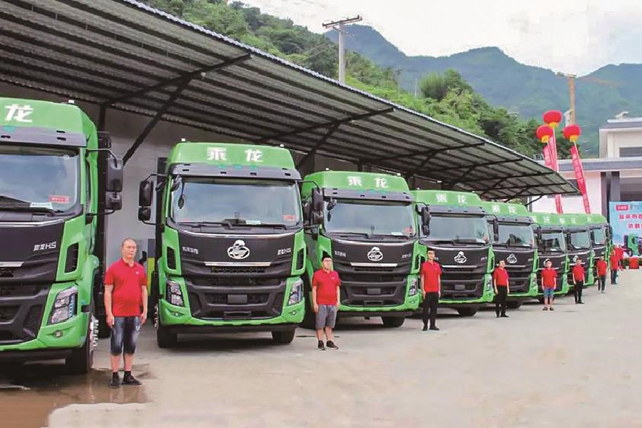 乘龙换电重卡 批量交付客户
