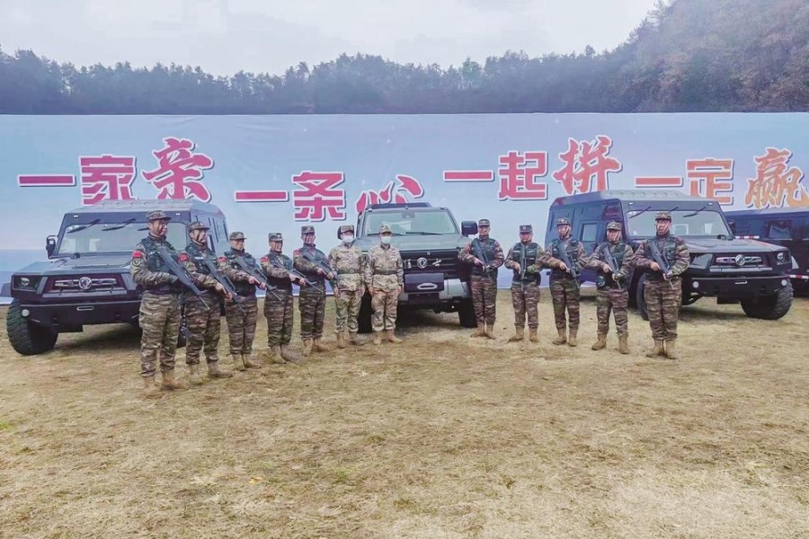 东风猛士民品亮相十堰市应急处突实战演练