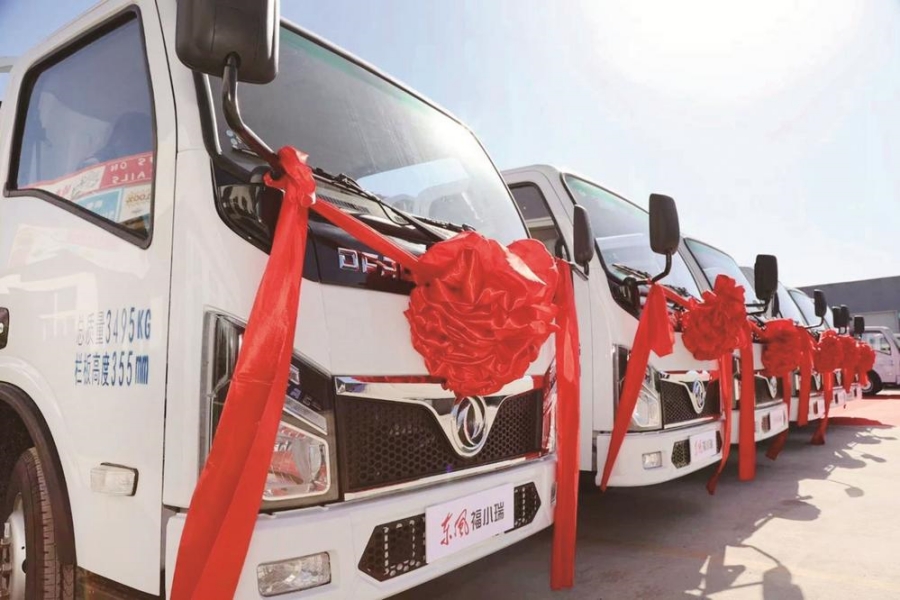 100辆东风福瑞卡福小瑞交付