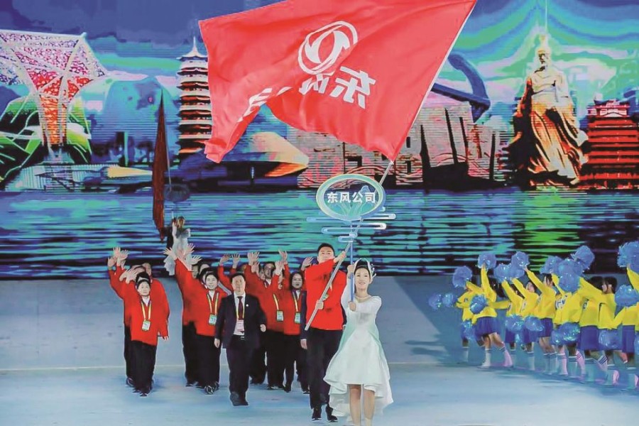 东风代表团省运会上展风采