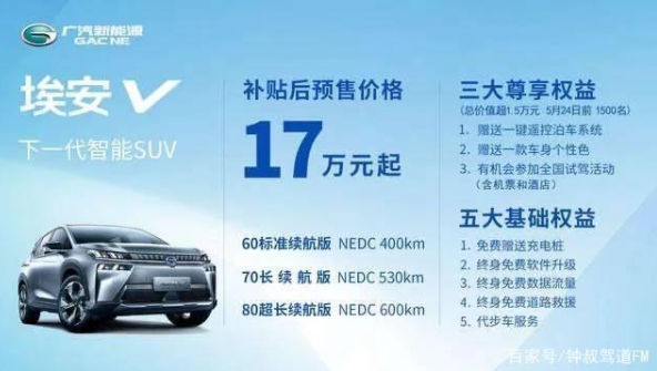 钟观｜20万以内的智能电动汽车选什么好？看看埃安V！