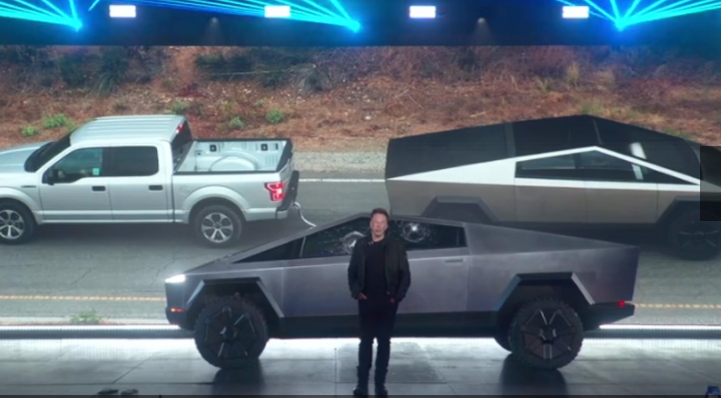 特斯拉Cyber​​truck在洛杉矶的彼得森汽车博物馆