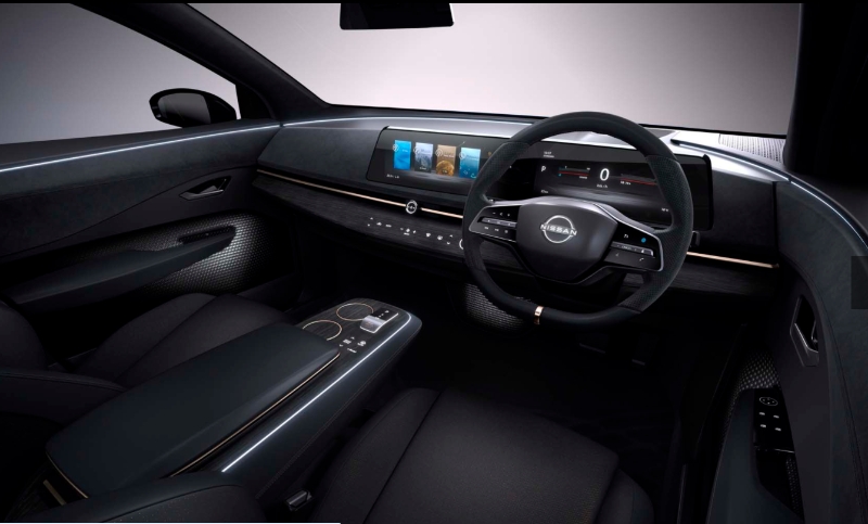 日产有谷概念 日产清理了机舱设计,只是拒绝了更多的触摸屏