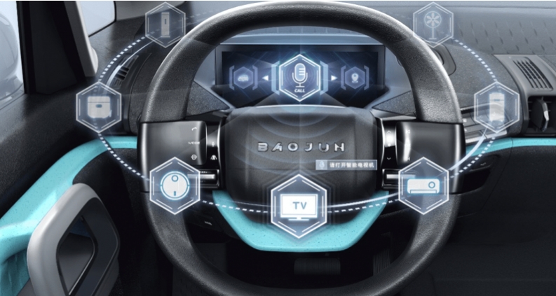 宝骏在中国以低廉的价格出售电动汽车