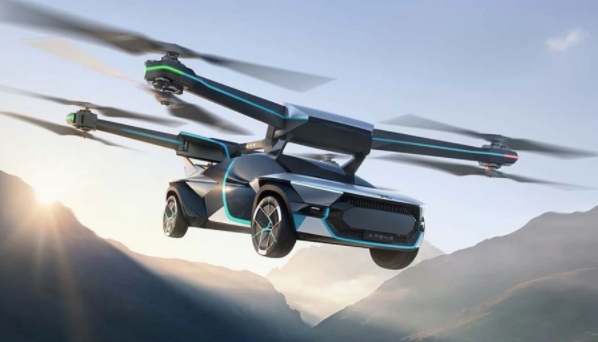 观看小鹏垂直起降飞行电动车成功完成首飞