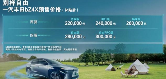 丰田“杀红眼”首款电动车bZ4X“低价”抢市场