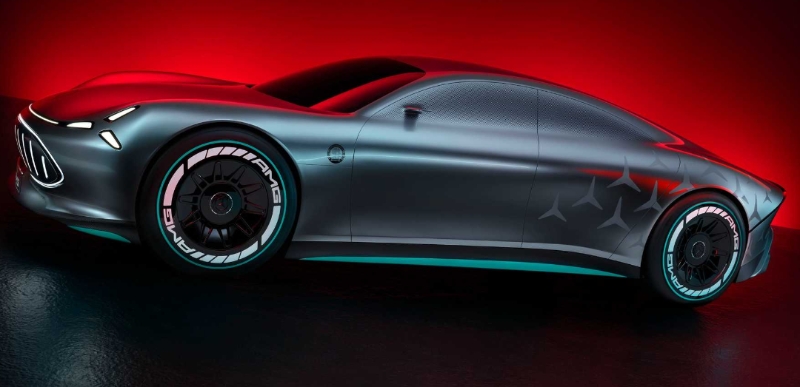 梅赛德斯VisionAMG首次亮相，作为2025年推出的高性能电动汽车的预览