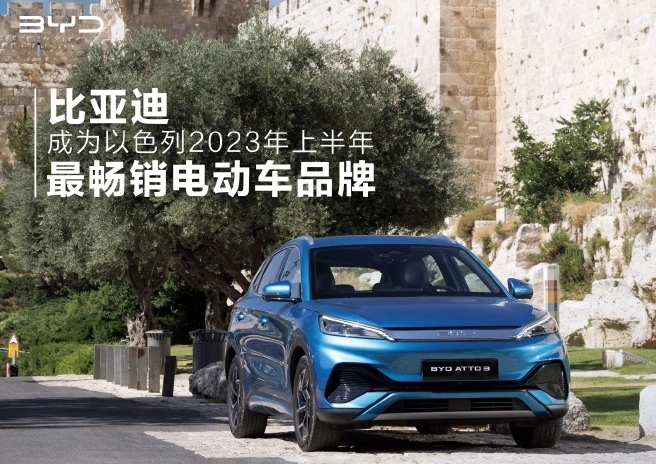 比亚迪宣布获泰国、以色列2023上半年电动汽车销冠