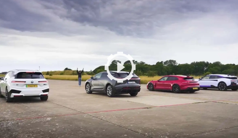 英国：观看中国在高合、保时捷、宝马电动汽车直线加速赛中迎战德国