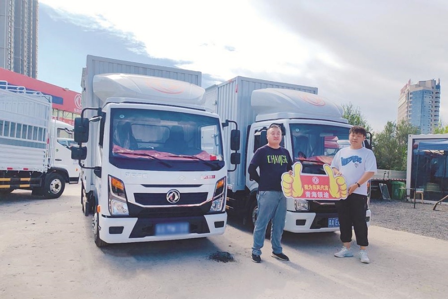 150辆东风轻卡交付大客户