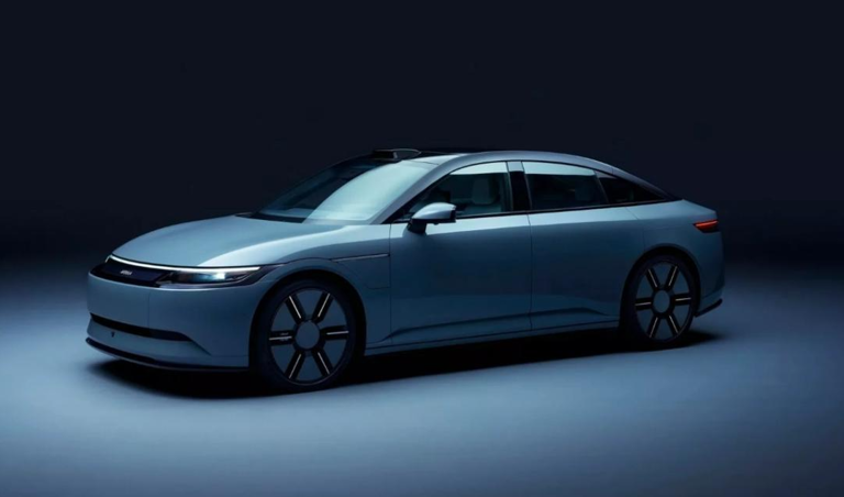 索尼与本田首款合作车曝光：外观像智界、中控全是屏幕？