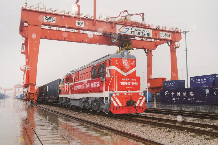 中欧班列（武汉）“东风号”专列实现常态化运营