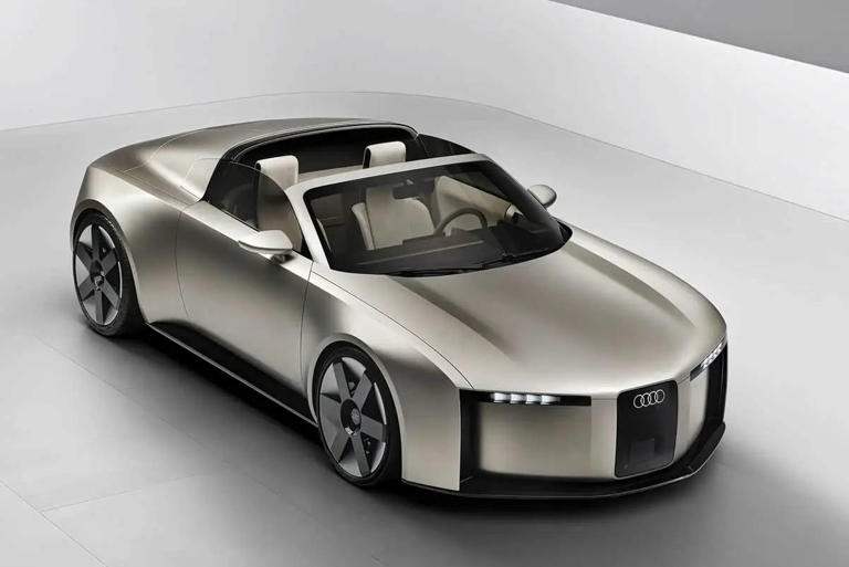 奥迪ConceptC纯电双座跑车官图发布，2025慕尼黑车展将惊艳亮相