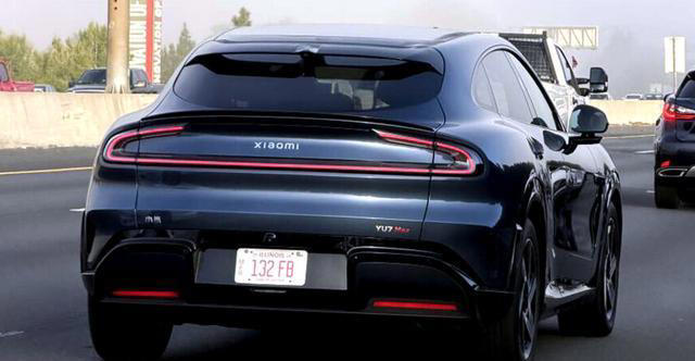 小米YU7Max现身美国：悬挂美国Rivian电动汽车厂商测试牌照？