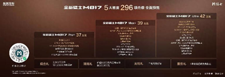 全新猛士M817全球首秀预售37万起！美学动力安全智能舒享五大实力进阶